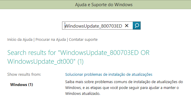 Erro Windows Update 2