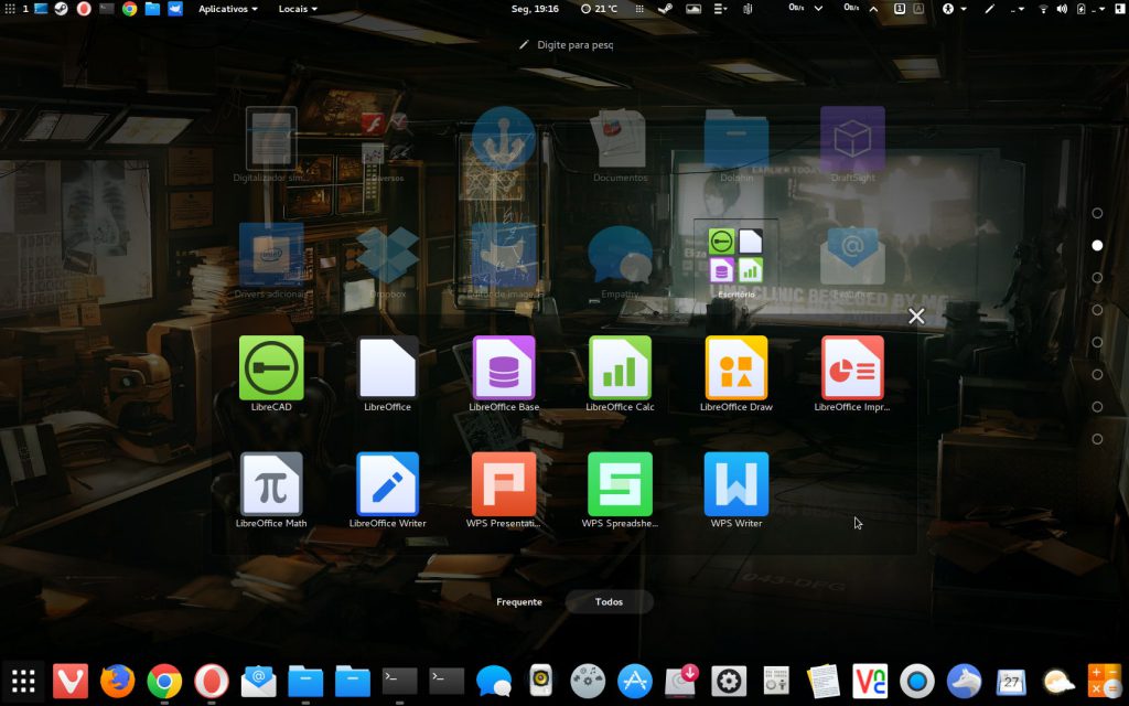 app folder view