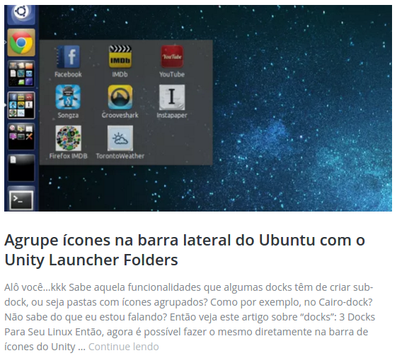 unity launcher folders