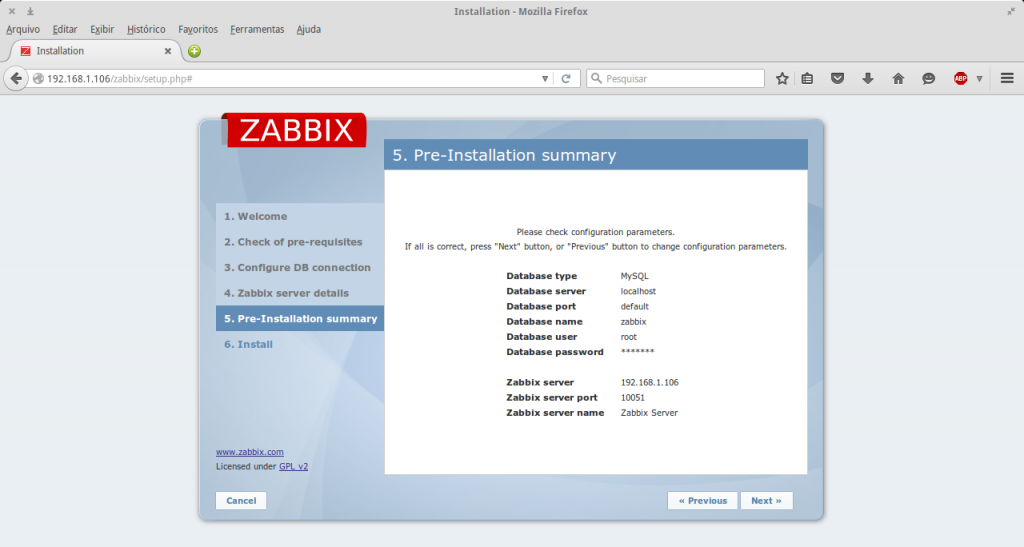 zabbix web 6
