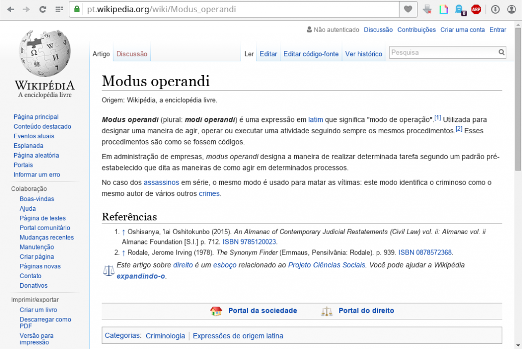 wiki modus operandi